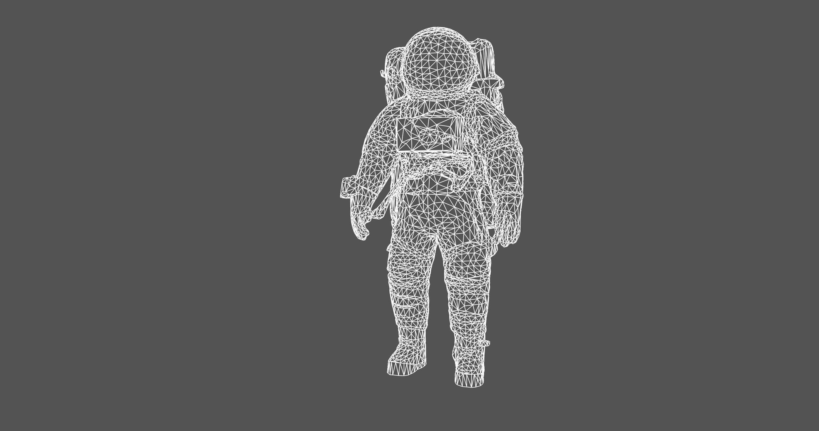 High-Detail Astronaut 3D Model 3D model_9