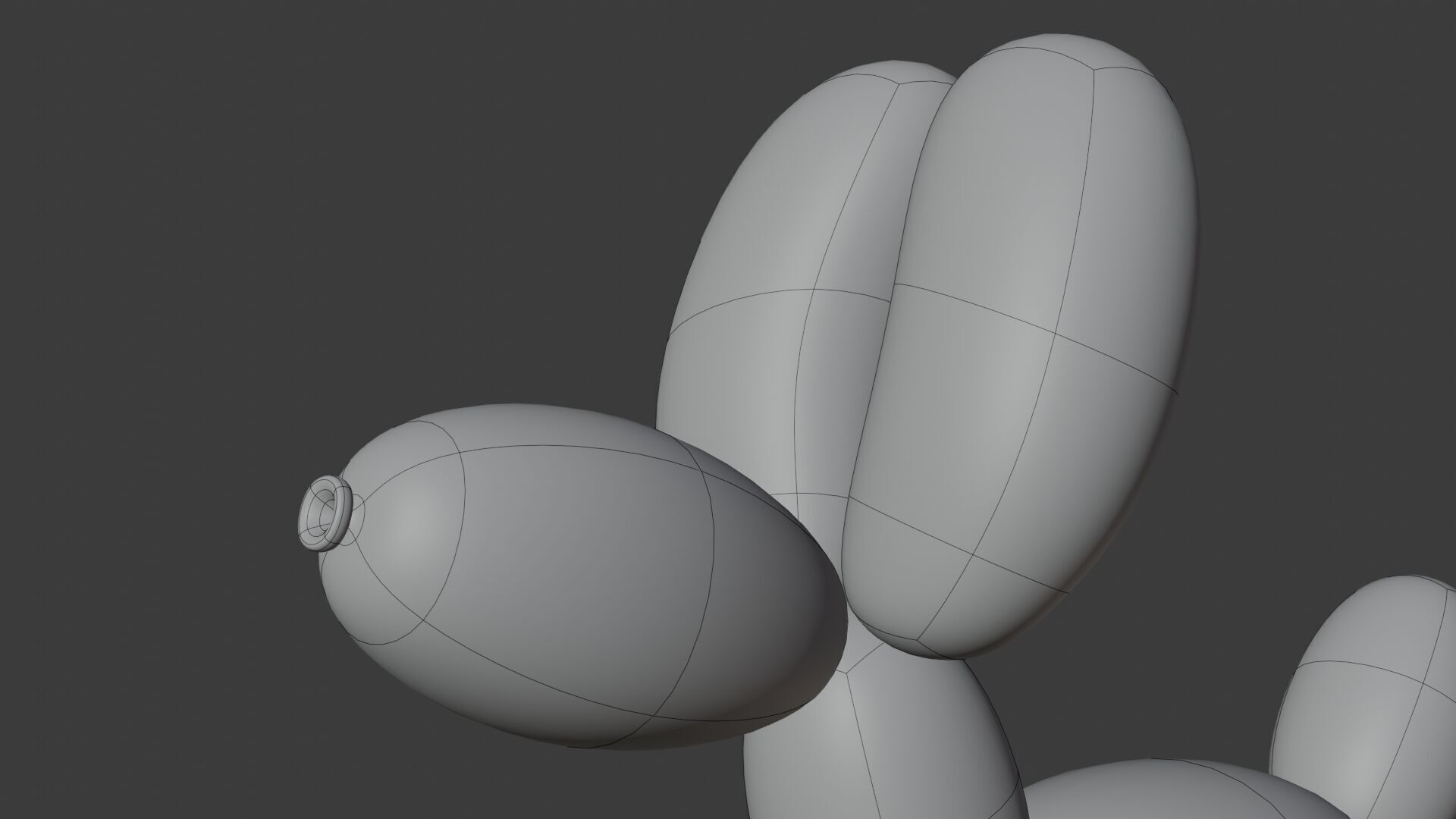 Dog Balloon Low-poly 3D model_18