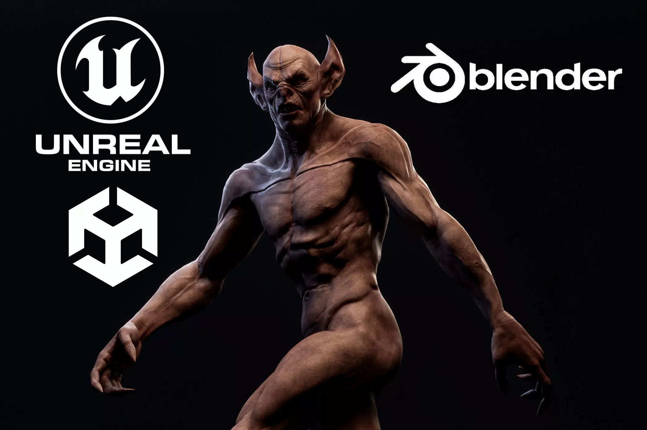 Realistic Vampire 3D Character - Game Ready Rigged Low-poly 3D model