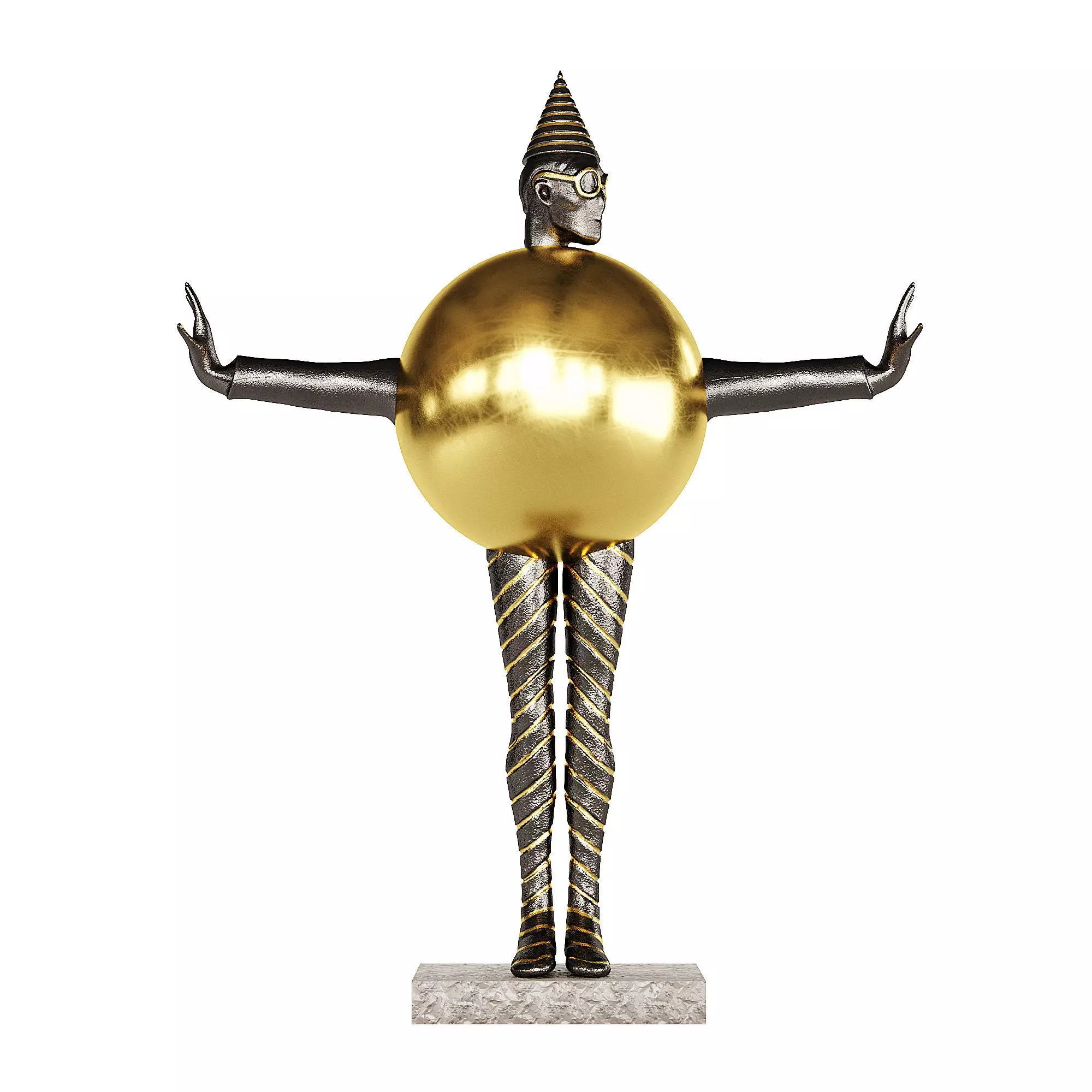 Global Views Bauhaus Sphere Woman Home Decor 3D model_0