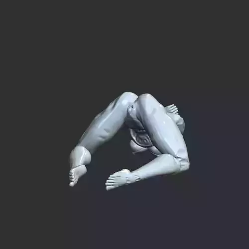 Thicc Android Girl Cyberpunk Erotic Figure STL 3D print model