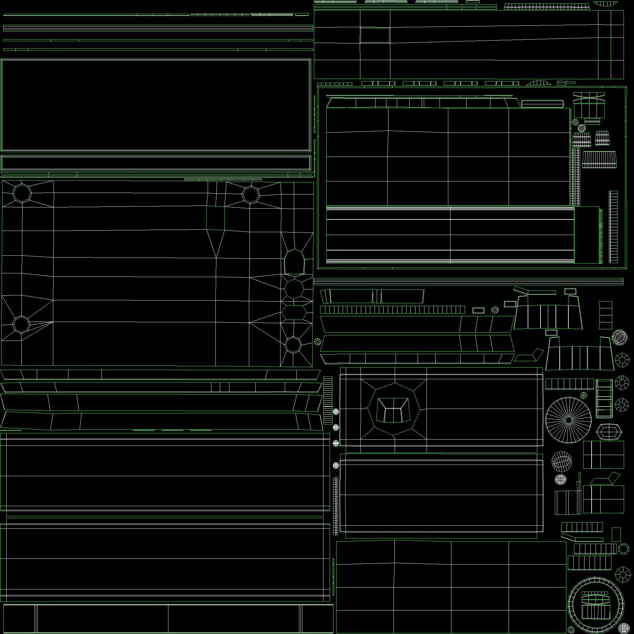 Ocean 209 Radio Receiver Low-poly 3D model_15