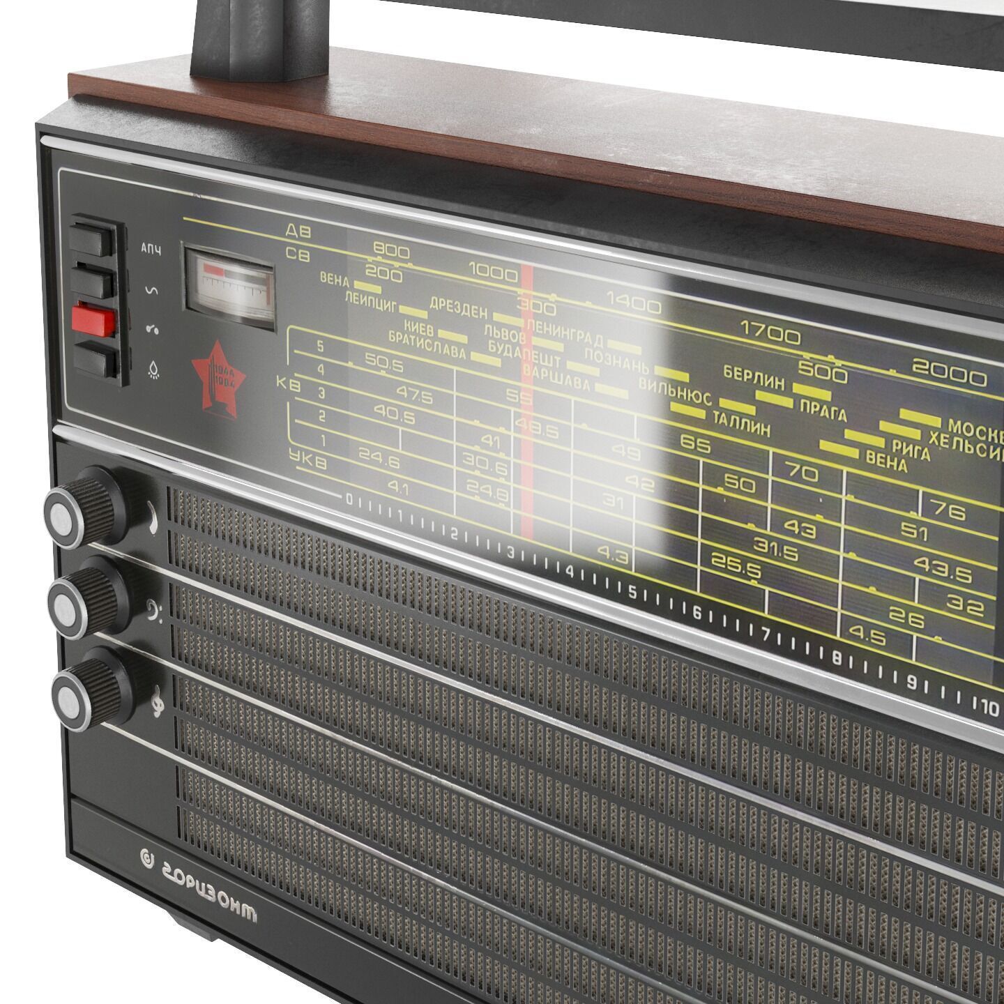 Ocean 209 Radio Receiver Low-poly 3D model_2