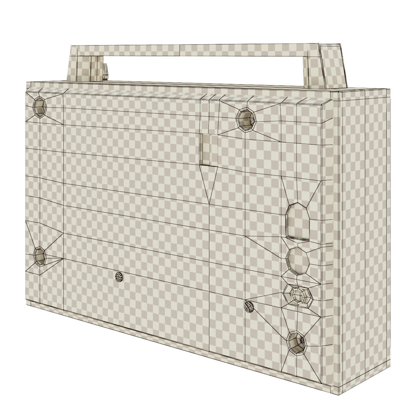 Ocean 209 Radio Receiver Low-poly 3D model_5