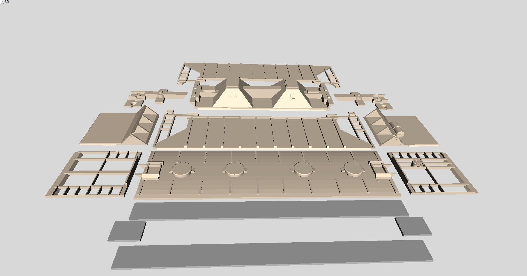 Trinity Rail 2-bay 37 ft Covered Hopper printable in H0 Scale 3D print model_5