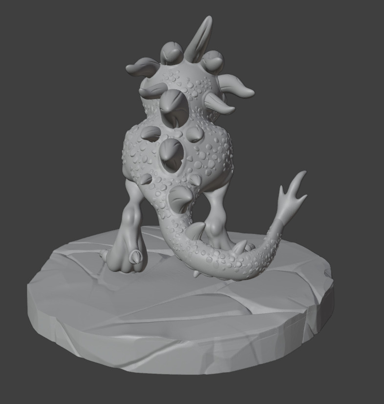 Chupacabra 3D print model_10
