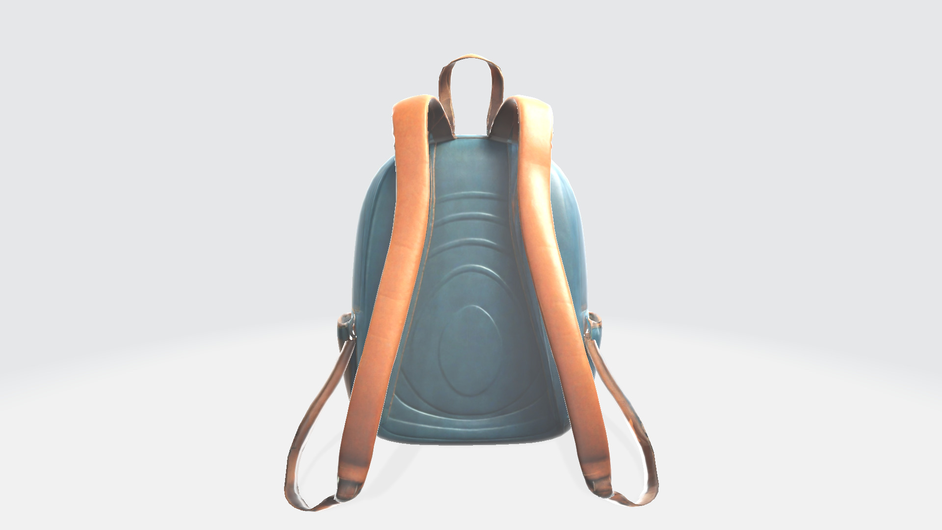 3d Generative Model Leather Old School Backpack Bag 3D model_5