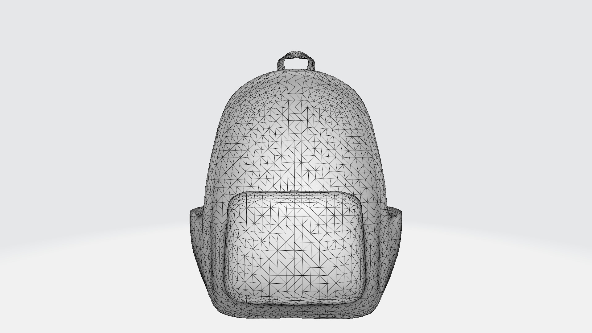 3d Generative Model Leather Old School Backpack Bag 3D model_6