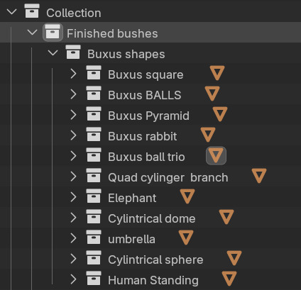 Topiary Buxus bushes 3D model_12