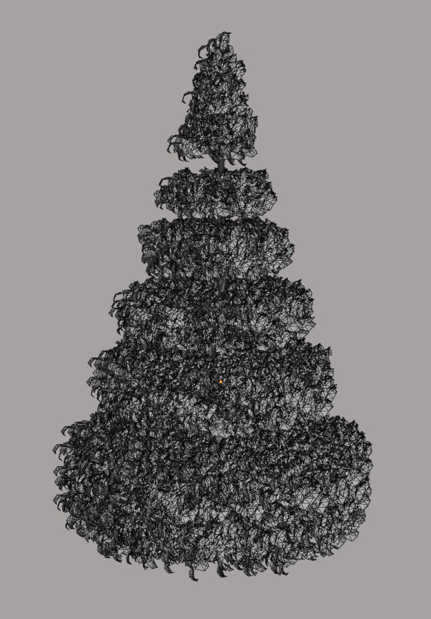 Topiary Buxus bushes 3D model_14