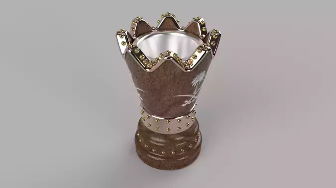 Wooden Arabic Incense Burner 3D print model