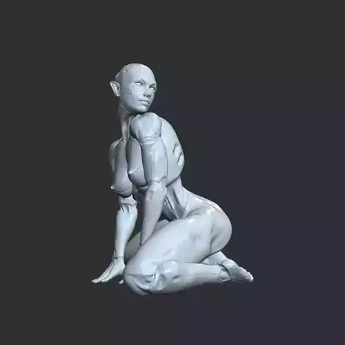 Futuristic Hentai Girl Cybernetic NSFW Figure