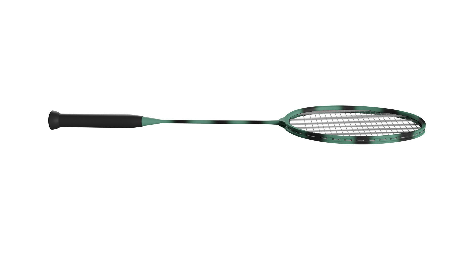 Badminton Racket Low-poly 3D model_4