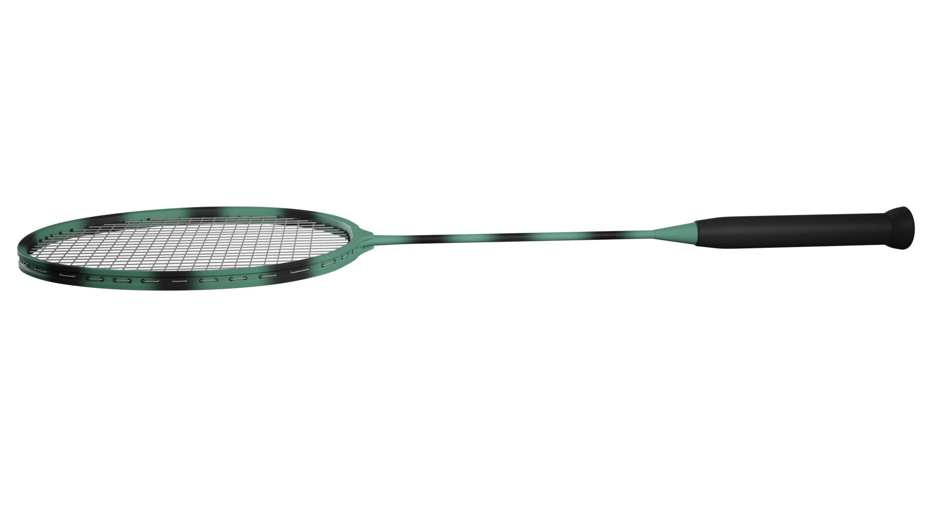 Badminton Racket Low-poly 3D model_7