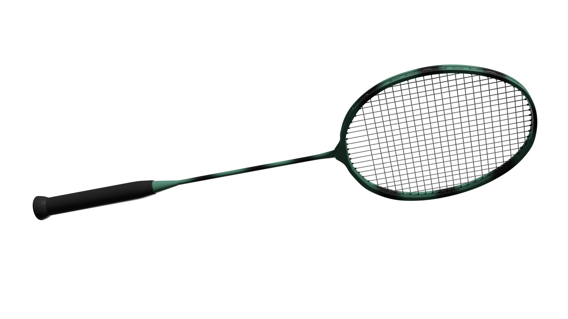 Badminton Racket Low-poly 3D model_11