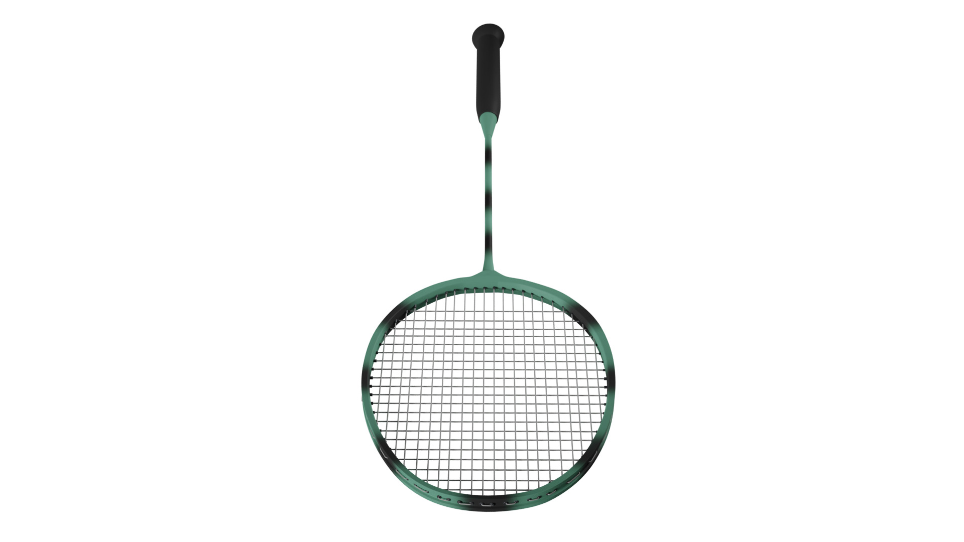 Badminton Racket Low-poly 3D model_6
