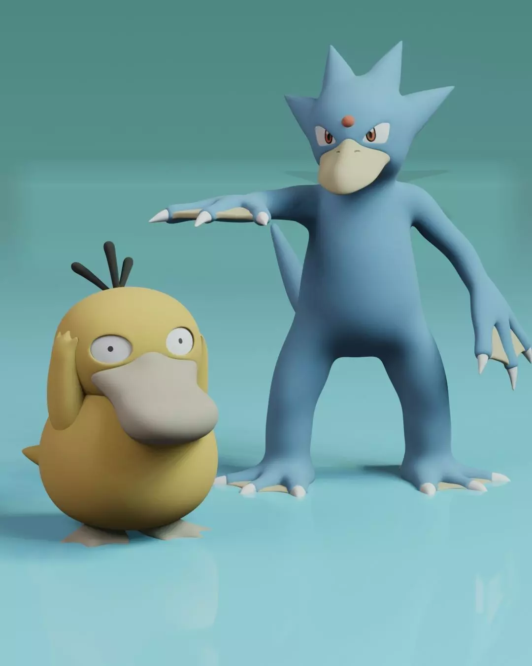 Psyduck Evolution Pack 3D print model_0