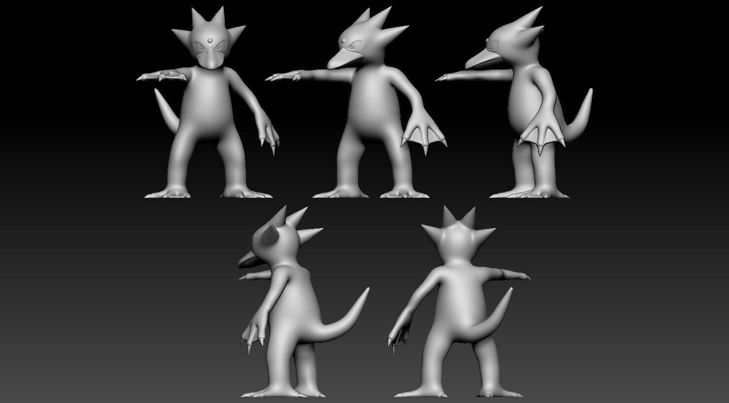 Psyduck Evolution Pack 3D print model_4