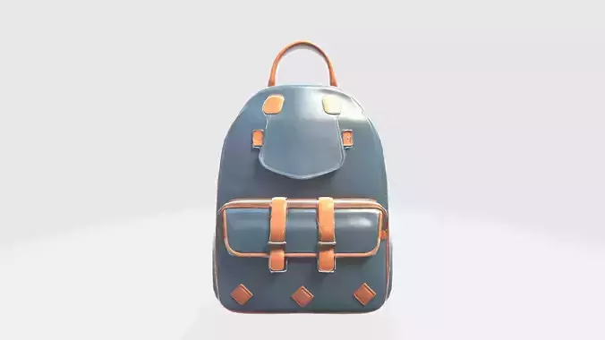 3d Generative School Bag Model Checks School Bag Old School Bag 3D model