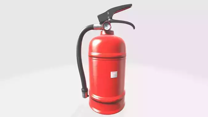 Red Tank Fire Extinguisher 3d Generative Model
