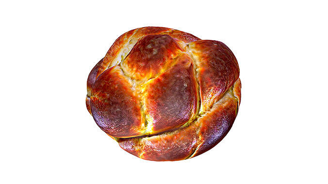 3D Realistic Bread 3D model 5
