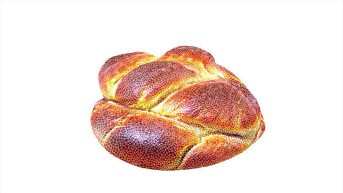 3D Realistic Bread 3D model 2