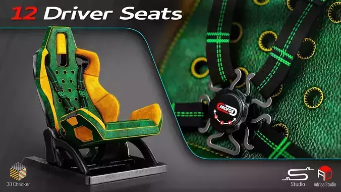 DriverSeat05 Free low-poly 3D model