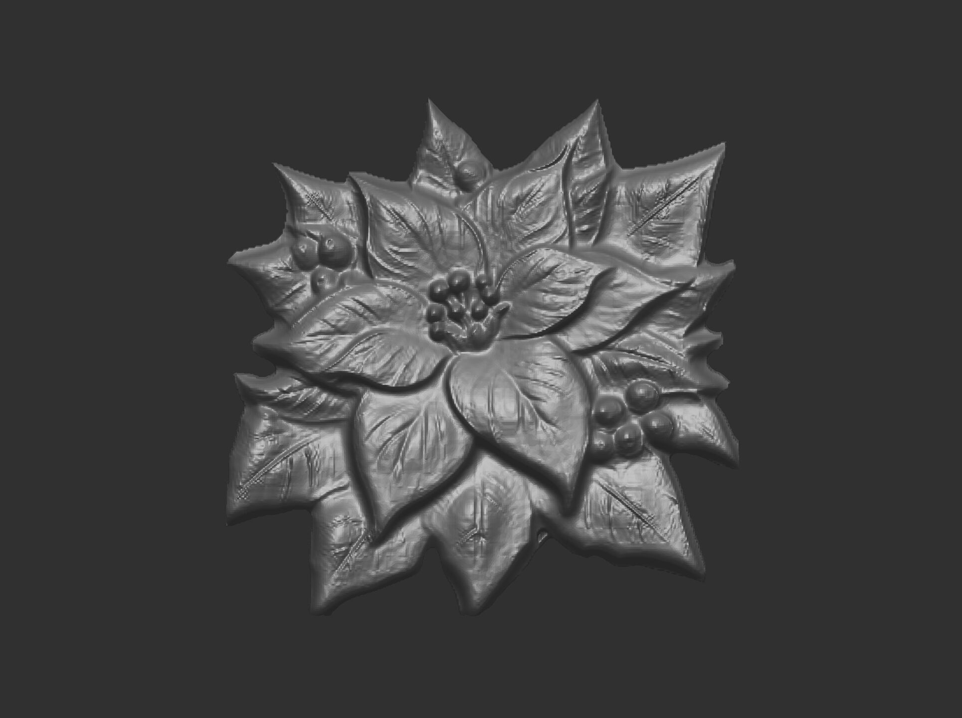 flower cnc model 3D print model_9