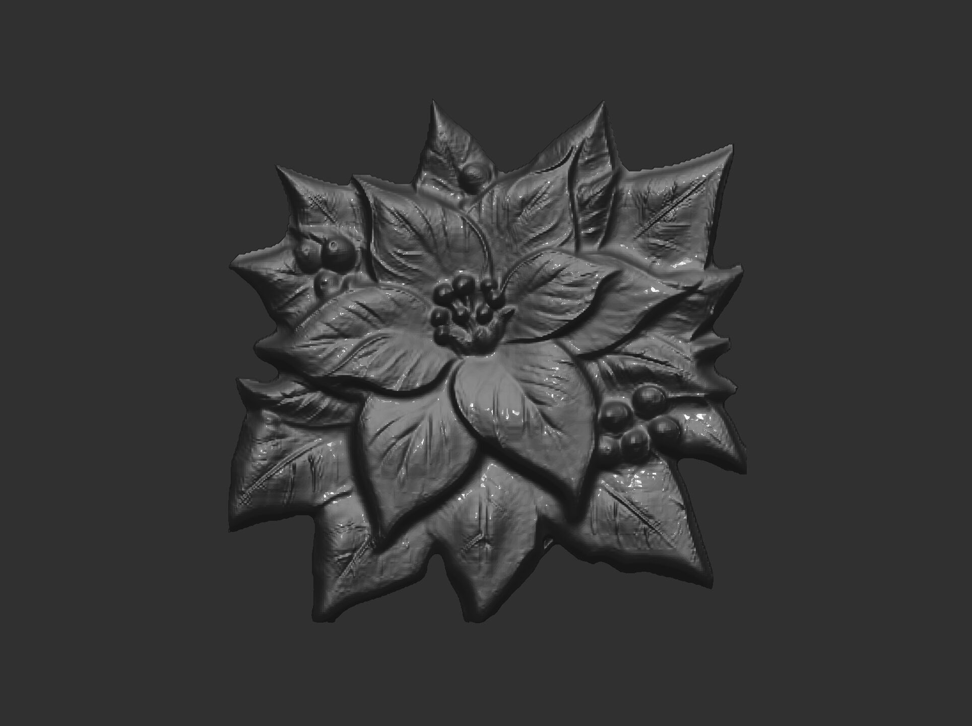 flower cnc model 3D print model_10