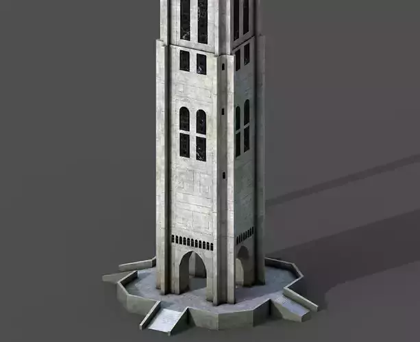 Tour Saint Jacques Low-poly 3D model