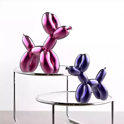 3D Balloon Dog Decor -  Cute Modern Home Decor