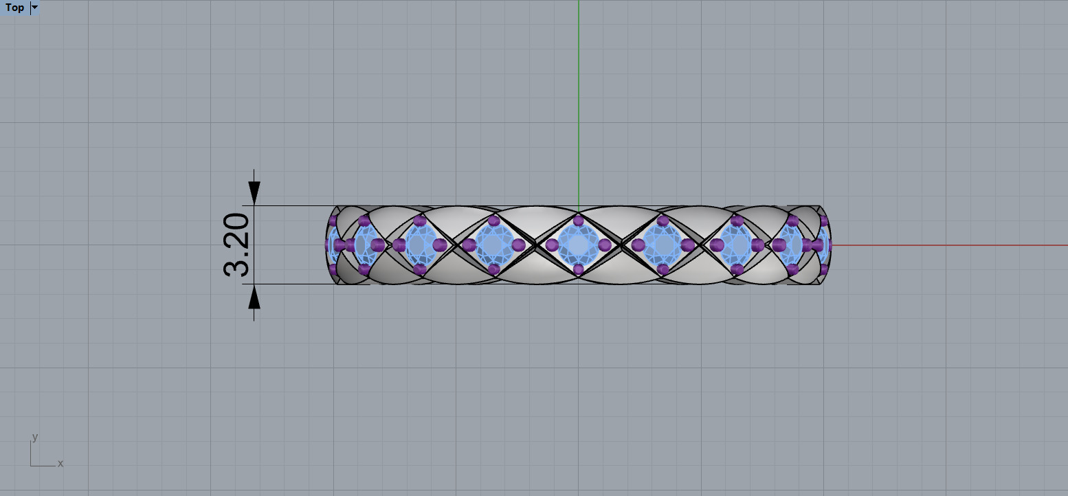 Coco Crush mini ring with diamonds 17 Size N221 3D print model_8