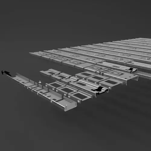 Furniture ball bearing rail