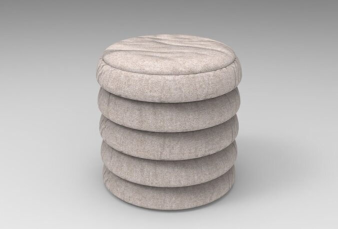 Panduf Stool Low-poly 3D model