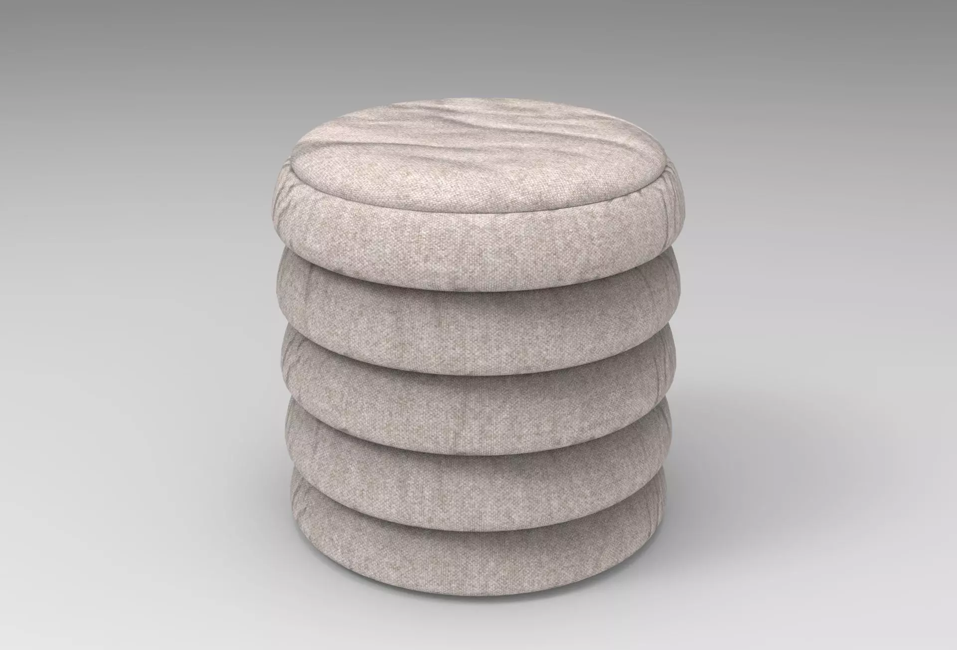 Panduf Stool Low-poly 3D model_0