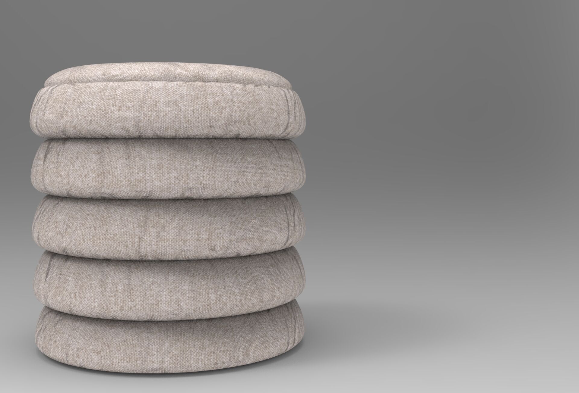 Panduf Stool Low-poly 3D model_1