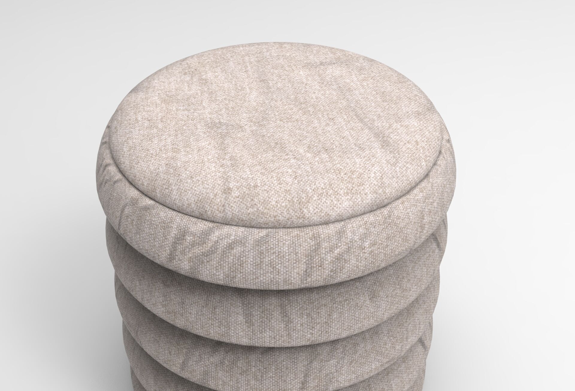 Panduf Stool Low-poly 3D model_4