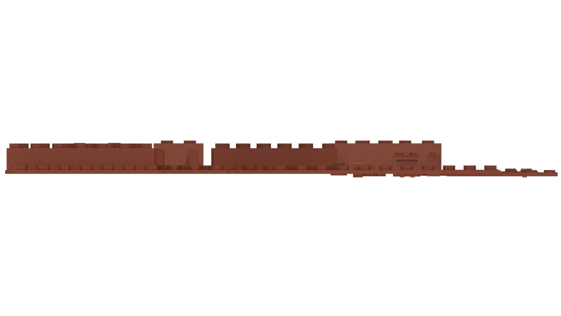 Milk Chocolate Lego Bricks Set 3D model_7