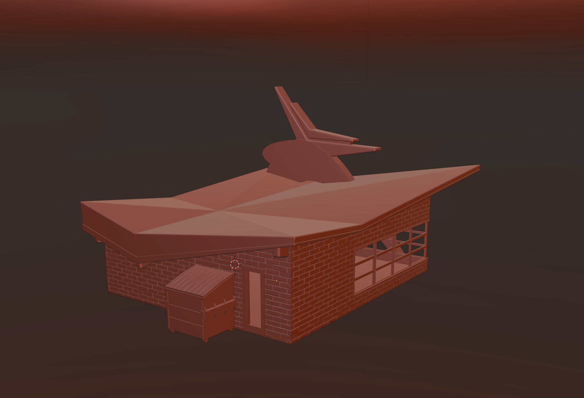 Model Railway - HO Scale - Ladies Ladies Jazzercise Studio 3D print model_10