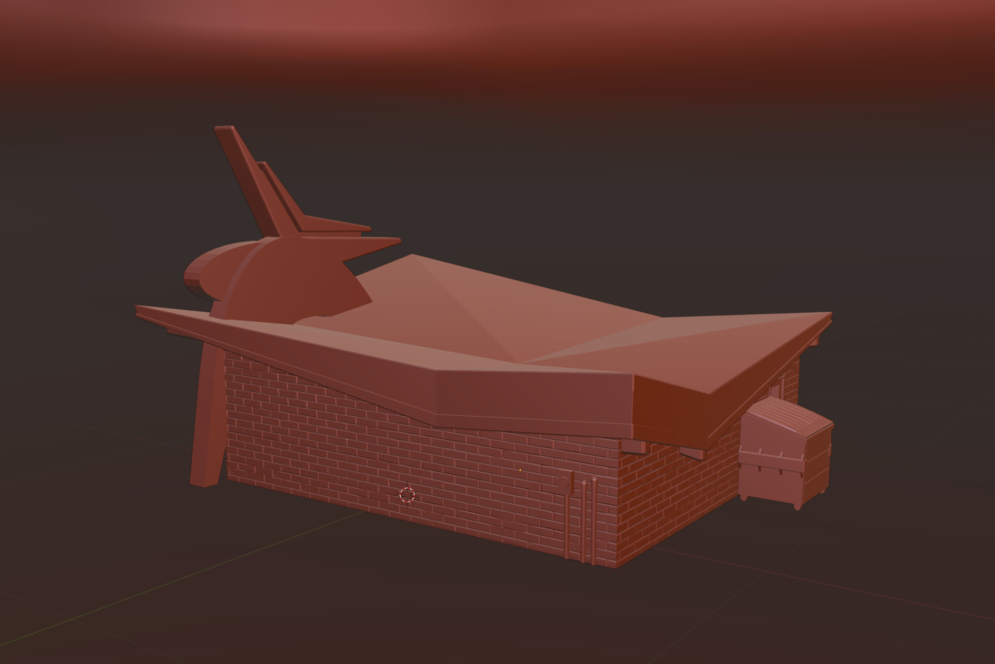 Model Railway - HO Scale - Ladies Ladies Jazzercise Studio 3D print model_11