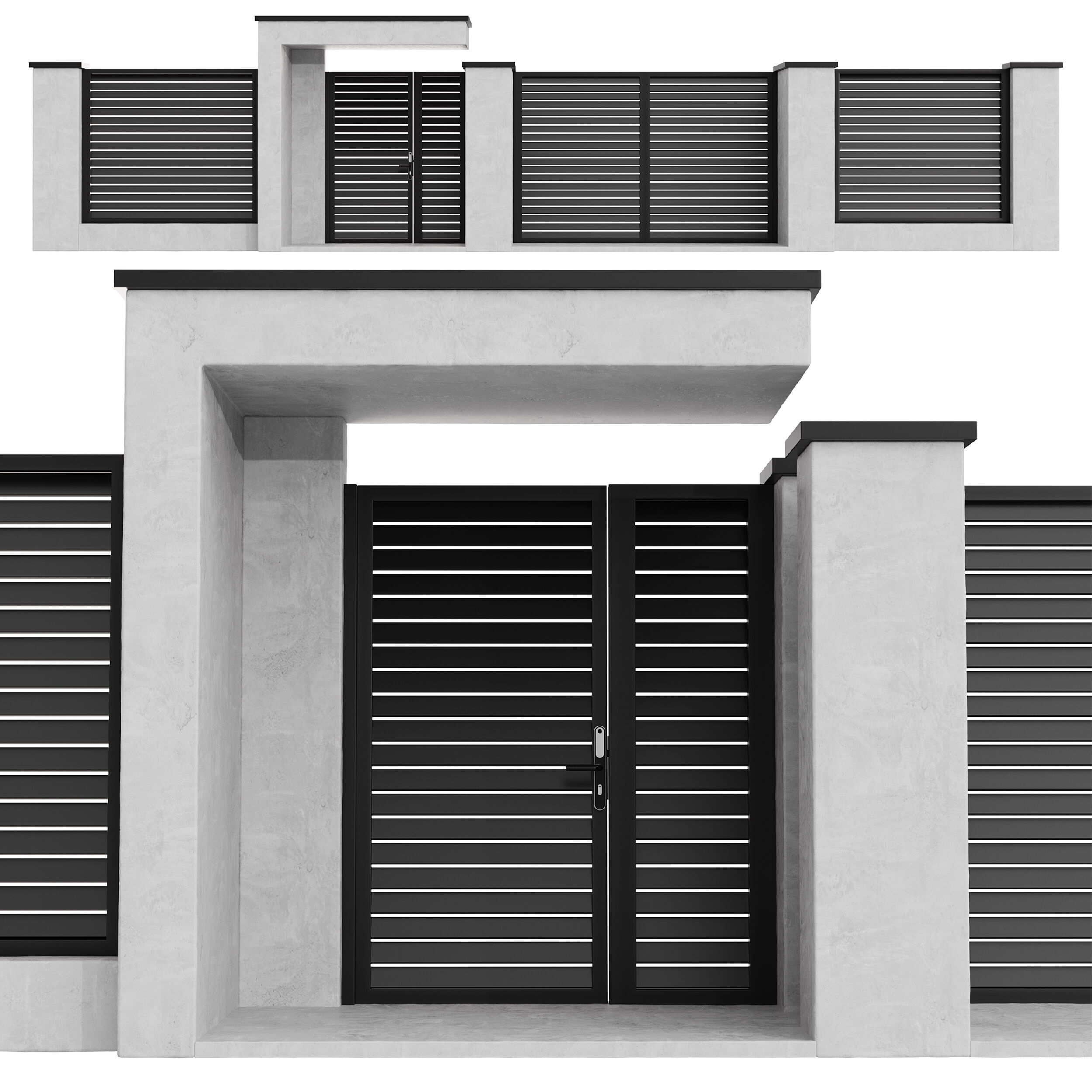 Fencing 19 3D model_4