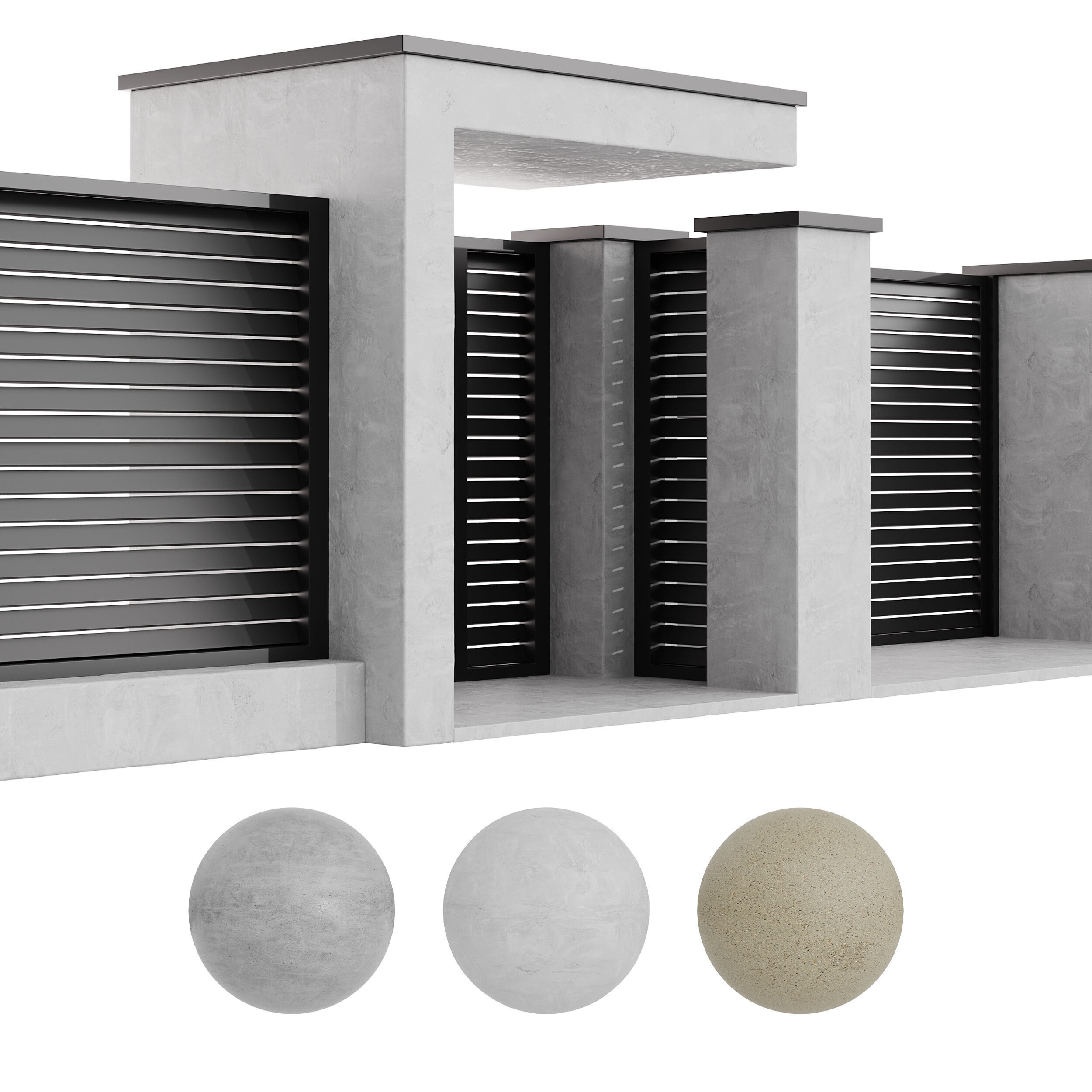 Fencing 19 3D model_1