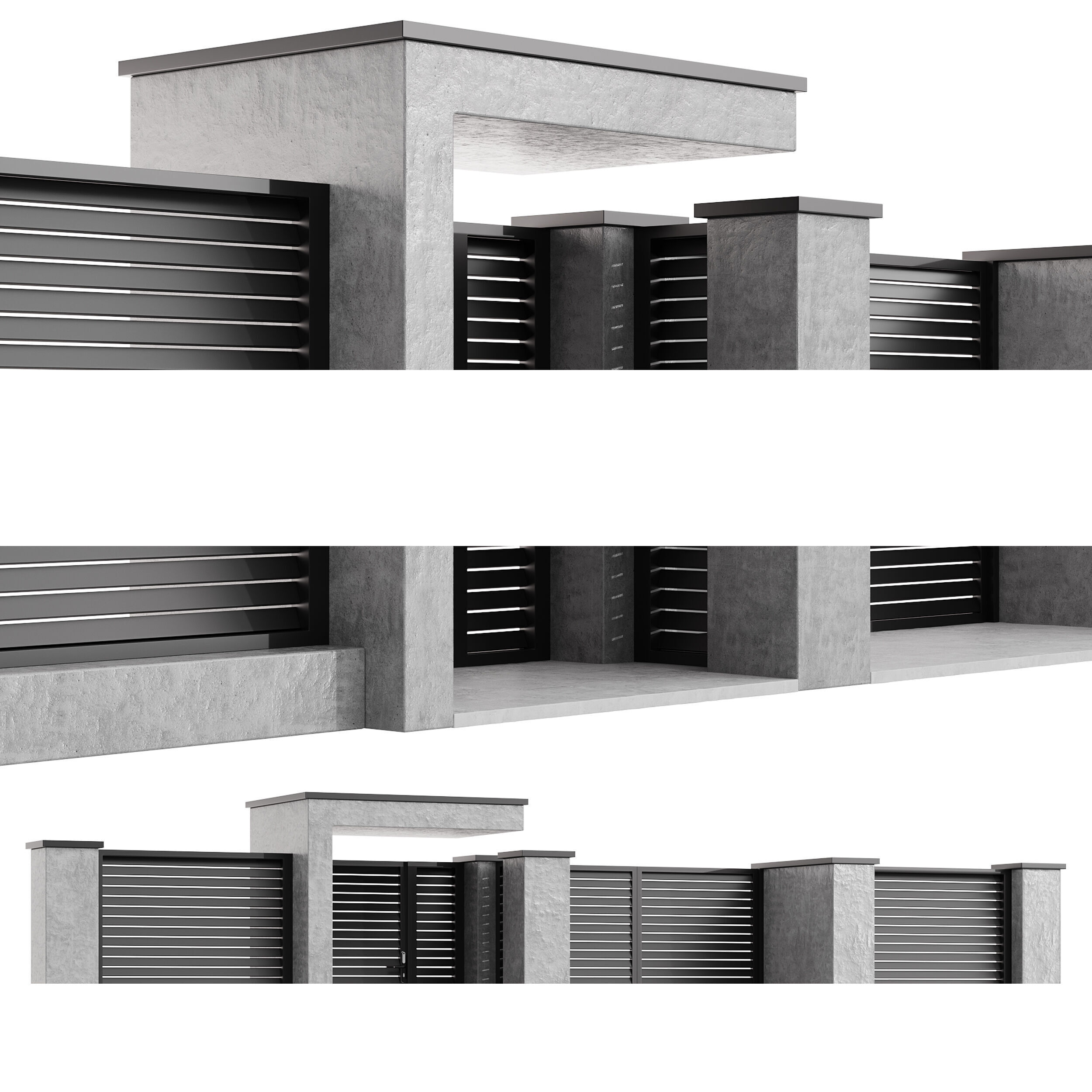 Fencing 19 3D model_2