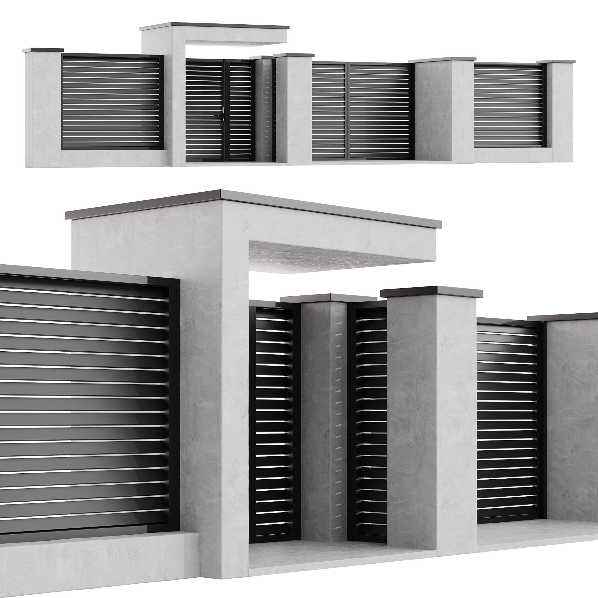 Fencing 19 3D model_8