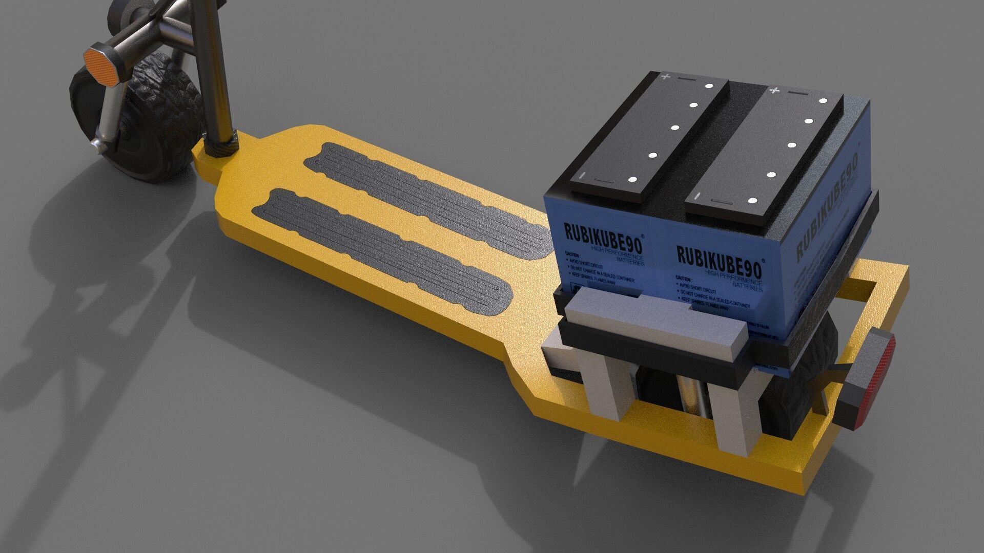 Realistic Electric Scooter 3D Model - Game and VR Ready Low-poly 3D model_8