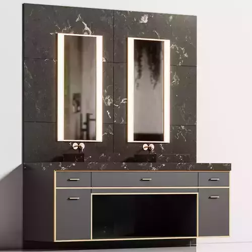 Bathroom furniture N 03 3D model