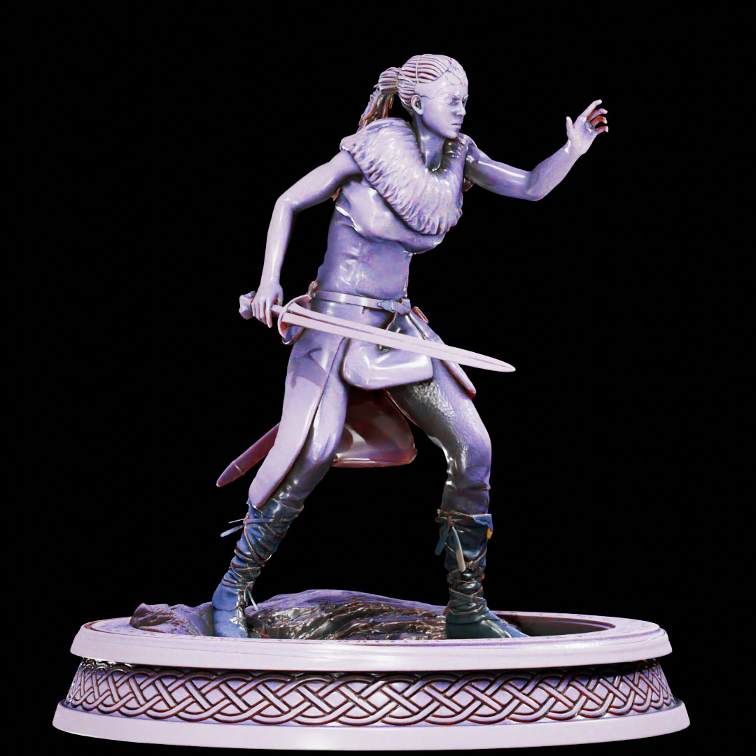 HELLBLADE SENUA SACRIFICE - SENUA - PRINTABLE DETAILED MODEL 3D print model_10