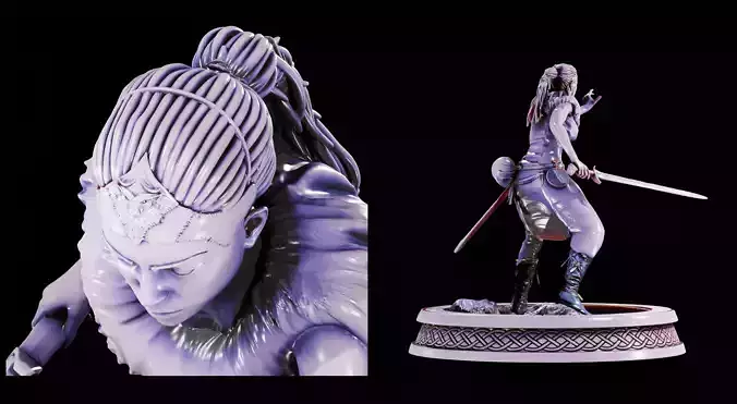 HELLBLADE SENUA SACRIFICE - SENUA - PRINTABLE DETAILED MODEL 