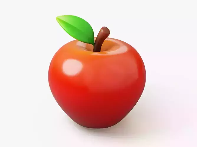 Apple Fruit Stylized 3D model