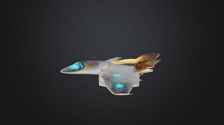  fantastic airplane 3D model 3D model